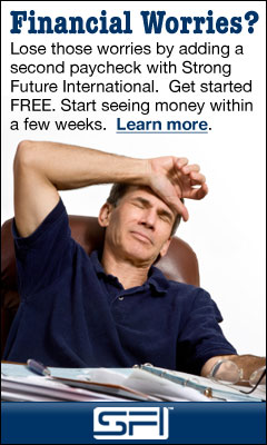 Financial Worries? Lose those worries by adding a second paycheck!